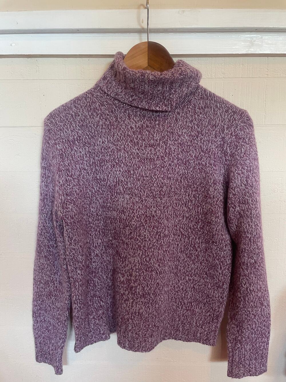 Vintage Y2K The LIMITED Fuzzy Wool ANGORA Rabbit Fur Turtleneck Sweater XS